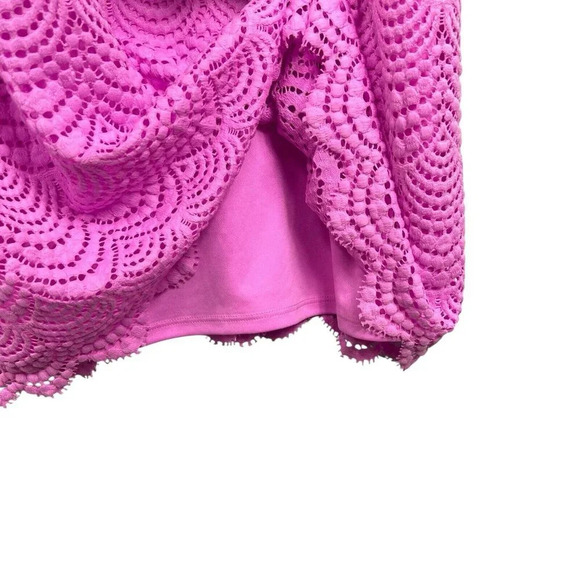 Lilly Pulitzer Lexa Dress Lilac Rose Scalloped Shell Lace Size XL NWT $198 - Picture 11 of 12